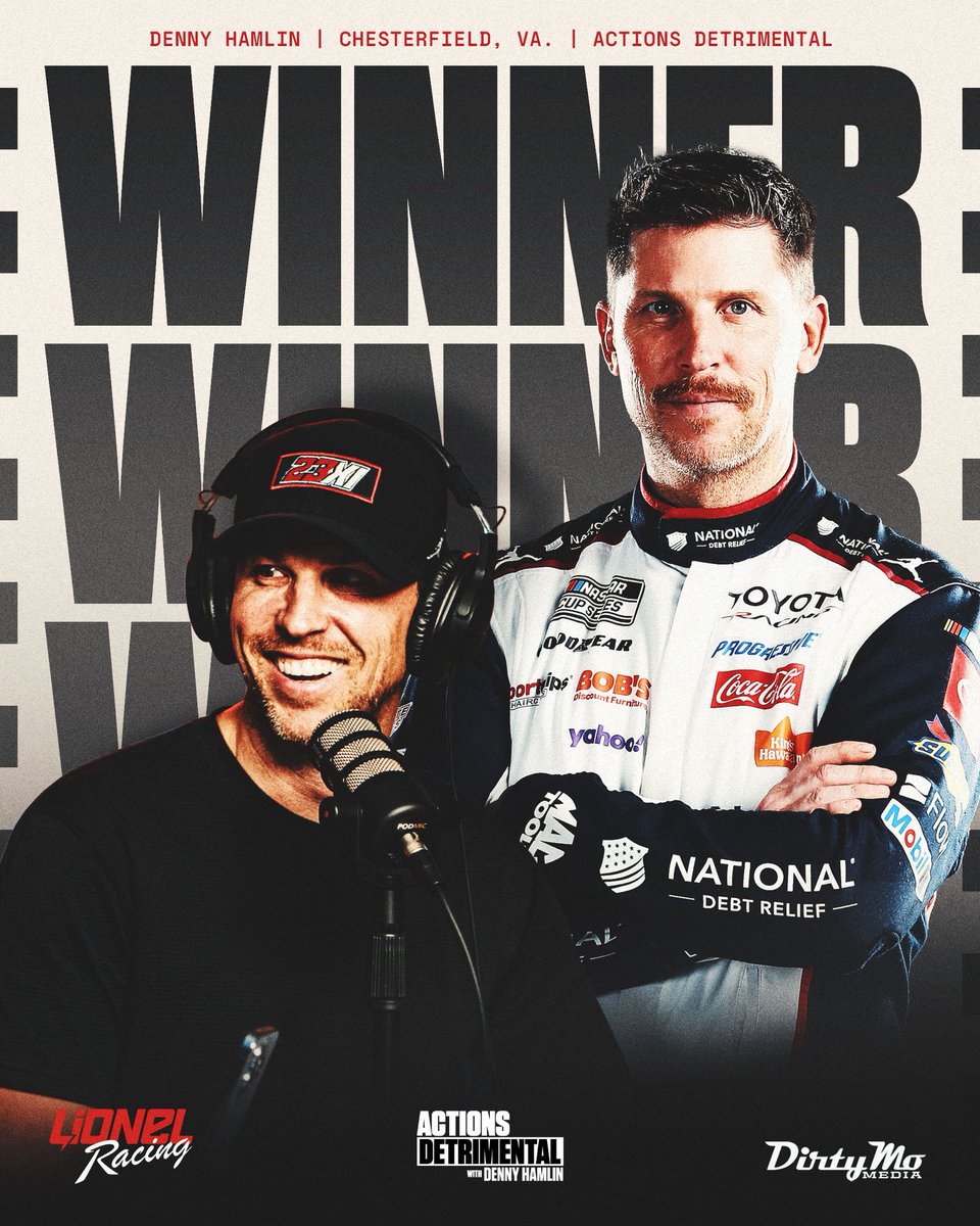 DirtyMoMedia's tweet photo. BACK-TO-BACK FOR DENNY HAMLIN! 🏁

He grabs the checkered at Michigan and earns career win No. 63. 🔥 https://t.co/tYqWrbMQi2
