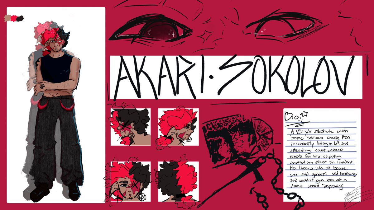 StarryDrawz's tweet photo. Akari ref sheet !!! https://t.co/vlef12PAiK