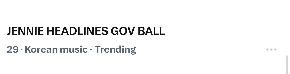 Jennie_Union's tweet photo. 260608 | WORLDWIDE TRENDS

#29 - JENNIE HEADLINES GOV BALL

Keep tweeting! 

JENNIE HEADLINES GOV BALL #JENNIEGovernorsBall
#JENNIE https://t.co/I0HHfjppB6