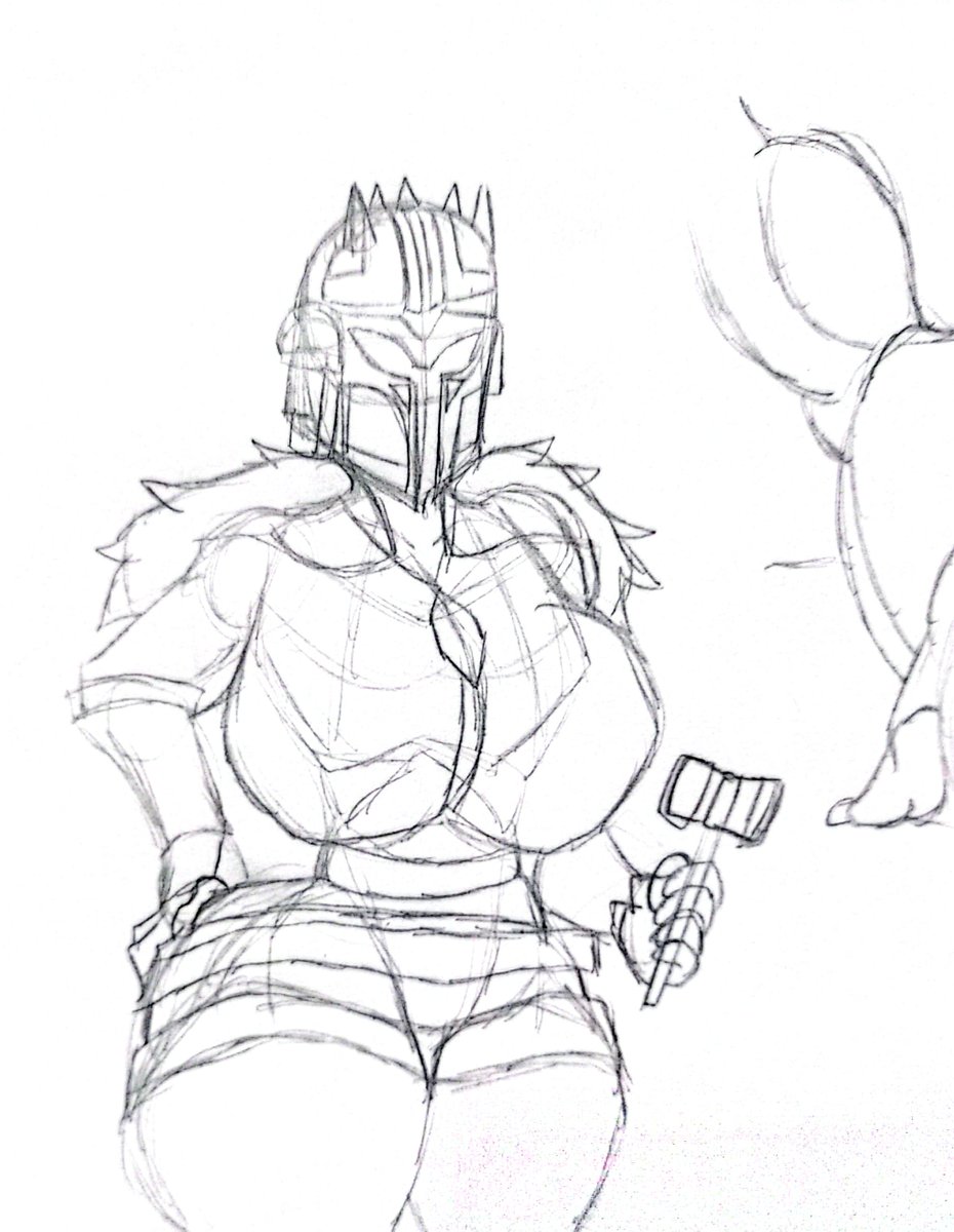 Knight2193's tweet photo. Sketch Armera Mandalorian (se vienen cositas) https://t.co/NZ7gzvRQTo