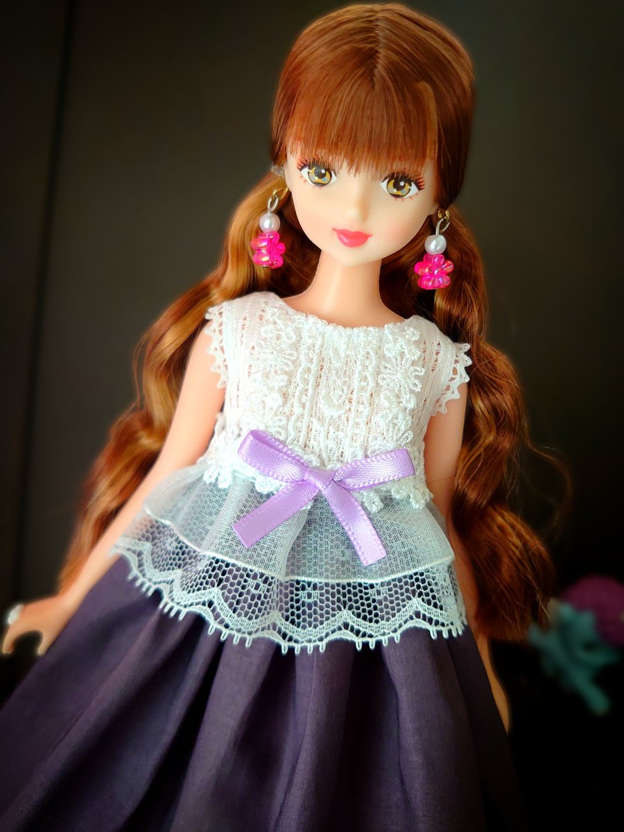 カオリちゃん様確認用 LC大阪おたのしみドールのカオリちゃんに試作中の新作を着てもらいまし