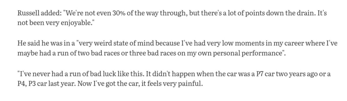 g63rus's tweet photo. My heart hurt so much reading this part. 💔
Oh george you didn't deserves all of this. Fuck mercedes. https://t.co/4elDBx9PJh