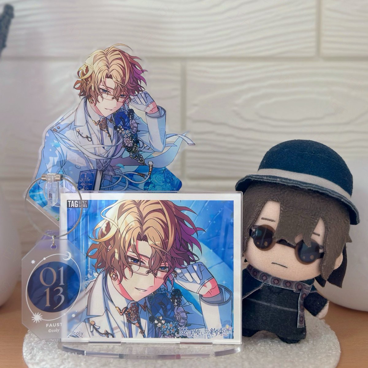 everyday_faust's tweet photo. ラベルの ぼくを アクスタに してもらったよ
＃まほやく_ぬい
#月曜ぬいMorning https://t.co/SkT3ar7IbF