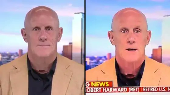 Wtfaf3's tweet photo. @ExplosiveMediaa @mirsadeye lol but for real I thought his videos could be AI. In my defense I’m in America and everything is fake. Here’s a picture of a man on the news that looks like he’s in a mask from a couple weeks ago: https://t.co/VdwcomEHZz