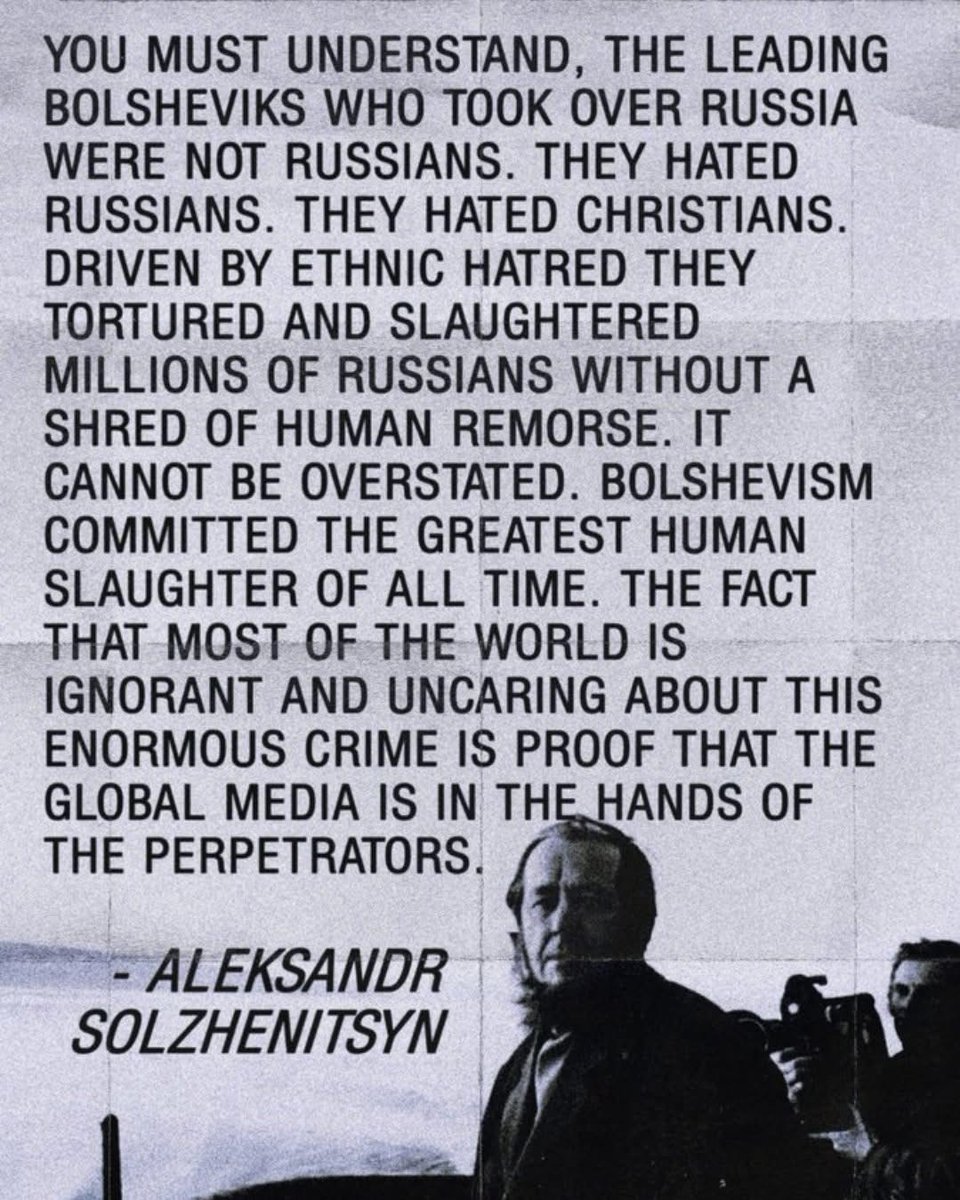 patrickofatlan1's tweet photo. @DavidVance The West is ruled by a Grand Bolshevik Cabal. The Ukraine War is a Bolshevik genocide as sure as mass immigration into the West is a Bolshevik genocide.
Starmer and Zelensky are Bolshevik rats. https://t.co/h2pkei3Qwl
