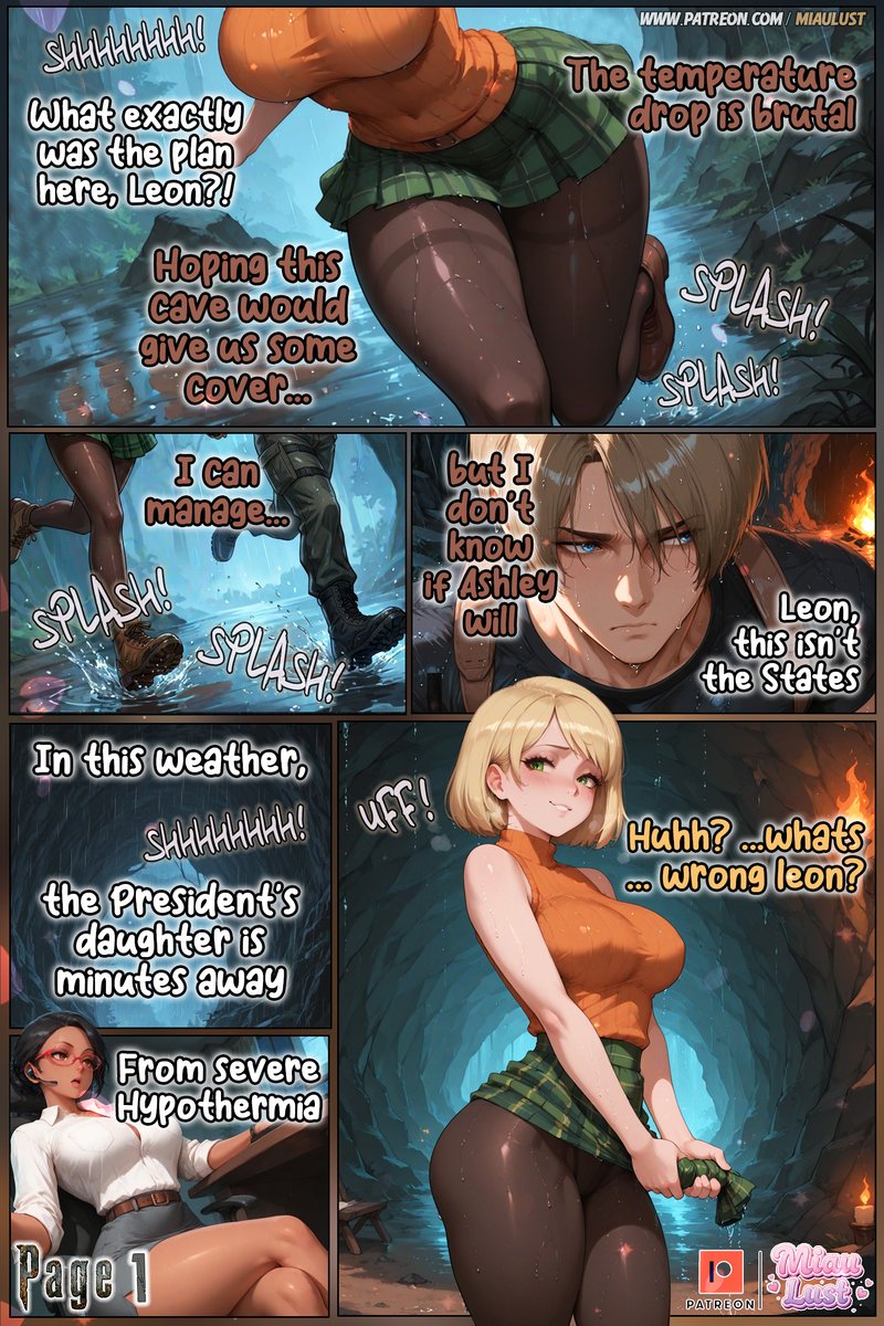 Miaulust's tweet photo. Ashley got soaking wet... and Leon had to warm her up 🧊🔥  "Bio Hard-on 4" — full comic on Patreon 🔞🐾 https://t.co/mLdw96iEpY

#Ashley #Leon #ResidentEvil #RE4 #hentai #nsfw #doujinshi #waifu #miaulust #anime #comic https://t.co/09LcuWBqfj
