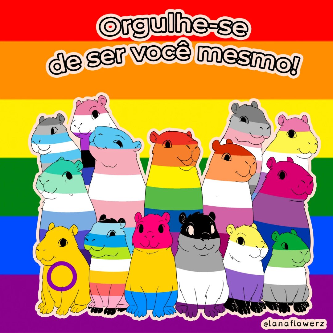 lanaflowerz's tweet photo. Orgulhe-se de ser você mesmo! 🏳️‍🌈 https://t.co/jbIEPqxwJD