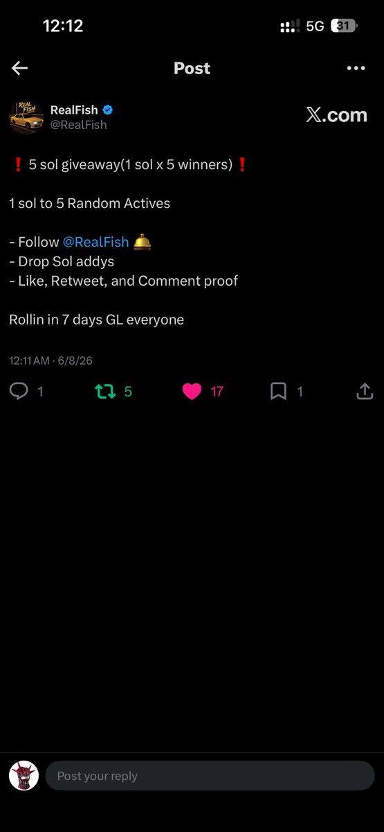 GreenMeth01's tweet photo. @RealFish Done real Fish ✅💚❤️‍🔥 can i win King 87MJZoyLf7tvKQVxkfNxUUzrrSZX35kzX1eNKKz5x4Mb https://t.co/Y13aOacZCt