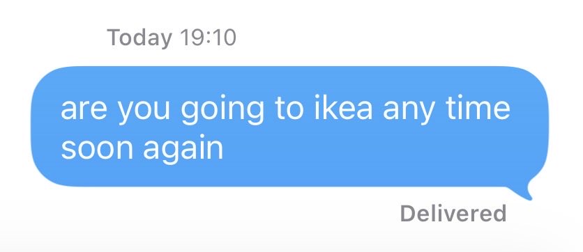 KindaHagi's tweet photo. soft launching asking my friend to take me to ikea https://t.co/qcGEResvsq