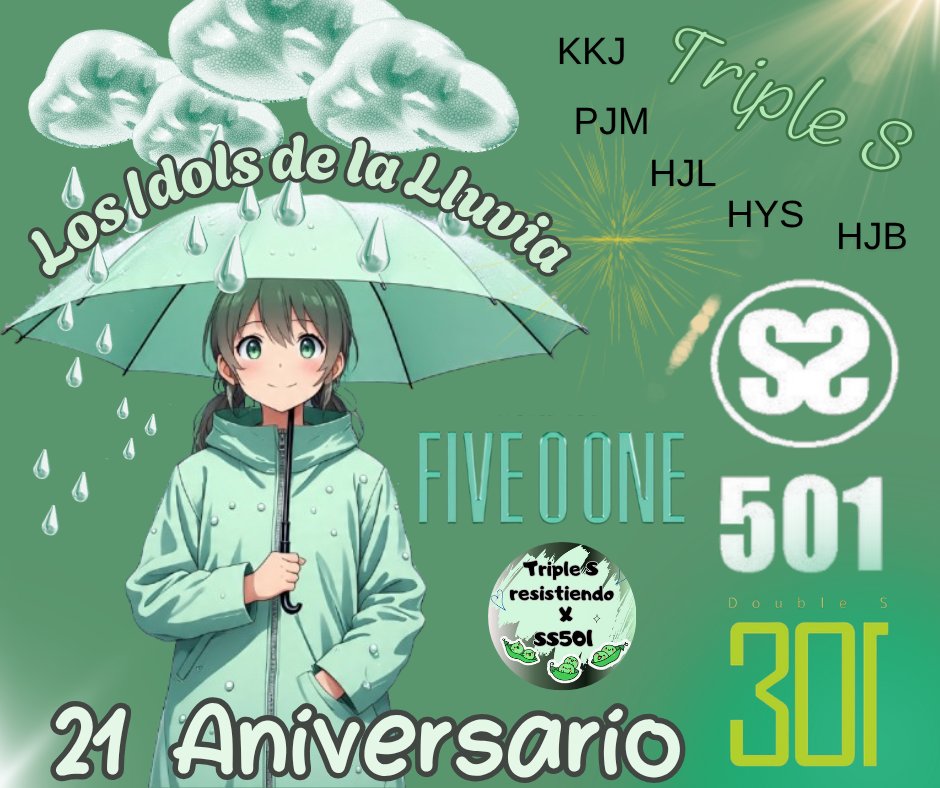 Dix052's tweet photo. 🌠💚 Mientras nuestras estrellas verdes no dejen de brillar, Triple S seguirá resistiendo y guardando la promesa de esperar. 🤗 

#SS501
#Doubles301
#FIVEOONE 
#HyunSaengKyuMinJun
#21thAnniversary_Bibudol https://t.co/O3slxtZE2l