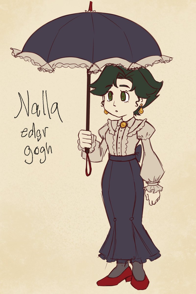 Nana_RedClover's tweet photo. So i made an Professor layton oc! She is very into the victorian style, and most of her riddles are a bit grim. 
She is very pale, and antisocial, but loves the stray cats, dogs, and birds.
#professorlayton #professorlaytonoc #oc #originalcharacter https://t.co/UuLvI2mDTz