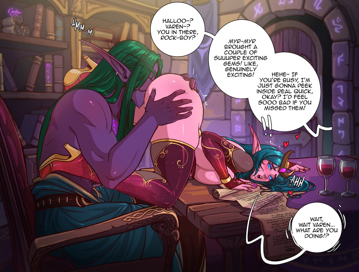 DarkraArt's tweet photo. smut meeting - Part 2 
[Varenthis &amp; Lulusa]
comm for @VarenF https://t.co/uDqLpLKUpj