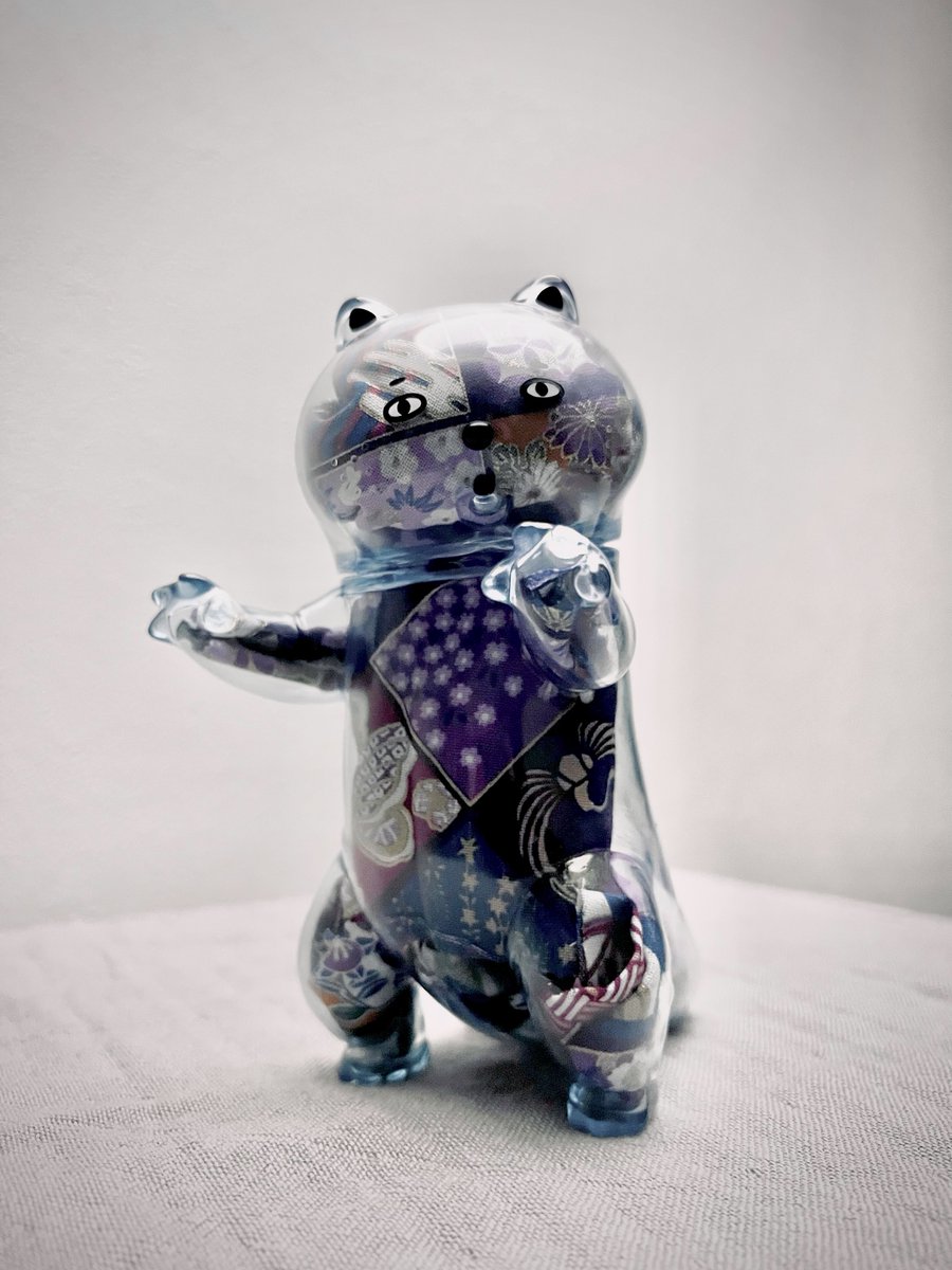 メンタイゴン（ラムネカラー）×カラフルな布生地 #メンタイゴン #バケ