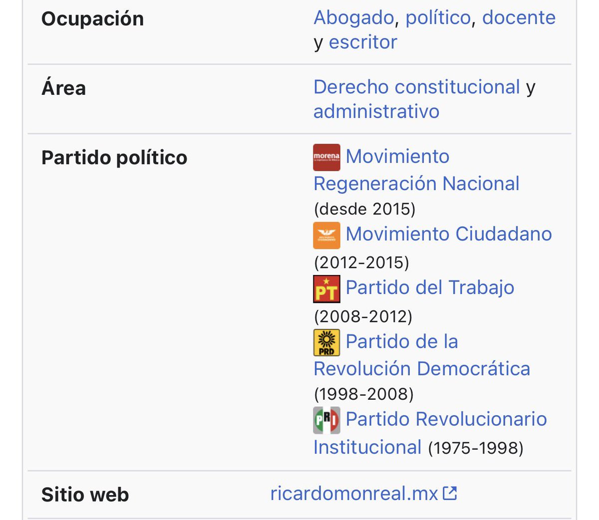 javiermalagon's tweet photo. Ricardo Monreal.
Años en el PRI: 23
Años en Morena: 11

Hay cínicos caraduras y después está este cabrón. https://t.co/vbMo0Es8mm