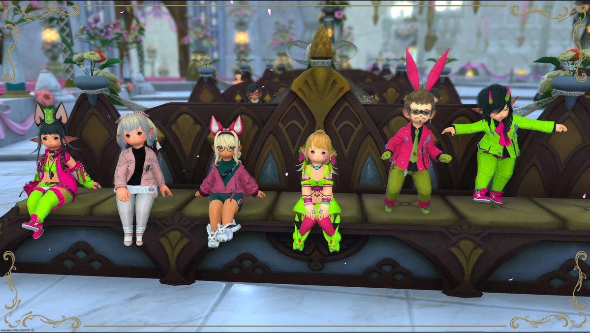 MarkisKyler's tweet photo. So happy for @OG_MapleSugar and @PCheechy ! 😁🥰 I love weddings! #ffxiv https://t.co/RBBbUqxRE0