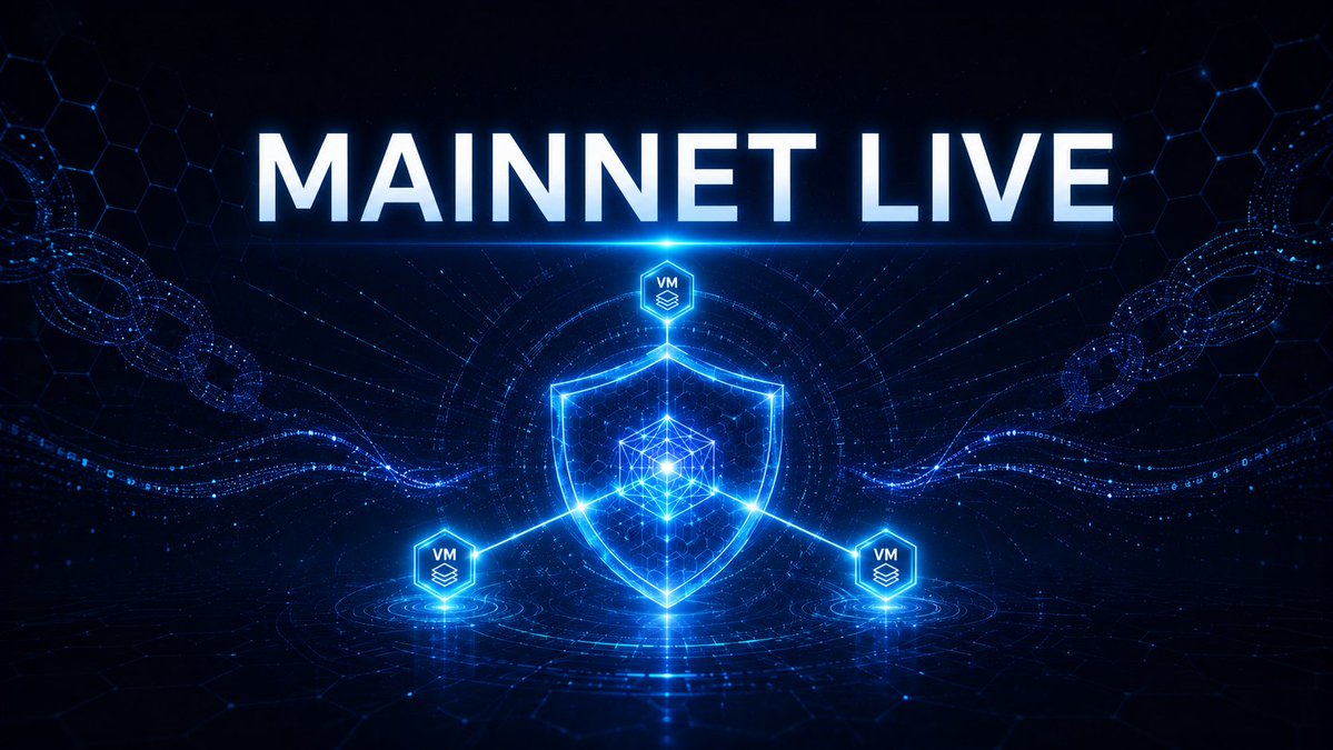 QoreChain's tweet photo. QoreChain mainnet is live.

The first quantum-safe, AI-native Layer 1 is now in production. Built to end "Harvest Now, Decrypt Later" before it ever pays off.

Quantum-safe by default. AI-native at the core. Triple-VM (EVM + CosmWasm + SVM).

Today: details on how to access the mainnet, rolling out through the day.

Coming soon: 
• Validator Program 
• Airdrop 
• Qore Wallet - the first quantum-safe AI-native wallet 
• Listing

Stay close. 

https://t.co/yBhL2gXU4p  //  https://t.co/NBAEZWjfCR

#QoreChain #QuantumSafe #Layer1 #Web3 #PostQuantum #Airdrop #Crypto