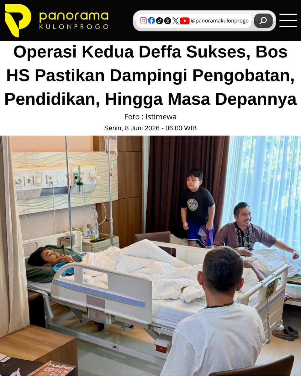 panoramaKP's tweet photo. ✨ Kabar bahagia dari Deffa! Alhamdulillah, operasi besar keduanya telah berjalan dengan lancar dan kini Deffa sedang menjalani masa pemulihan. 🙏❤️

#BosHS #PeduliSesama #InspirasiKebaikan #BerbagiHarapan #KebaikanTanpaBatas https://t.co/3wtXCfGW1N