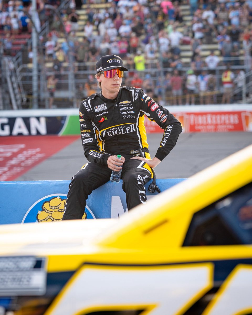 SpireMotorsport's tweet photo. He wanted that hometown win. 

@CarsonHocevar will take a P5 finish to round out the weekend. https://t.co/T5AyV7u74I