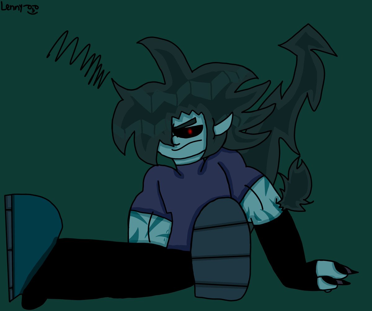 Vilig4ntB00ms's tweet photo. Staring at the reader while sitting.

 ❝What do you want?…❞

Totally not an excuse to show my art- https://t.co/13UCrLjfbg