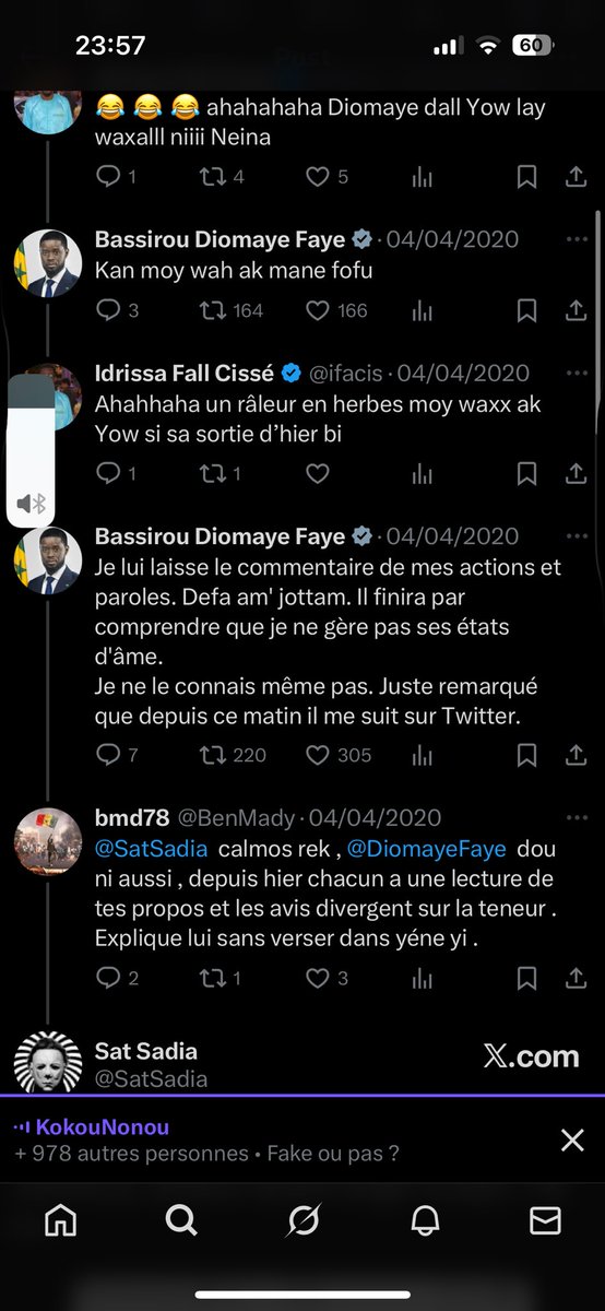 orisunugal's tweet photo. Réseaux bi nexatoul Copain Diomaye  là https://t.co/B3auNerImV