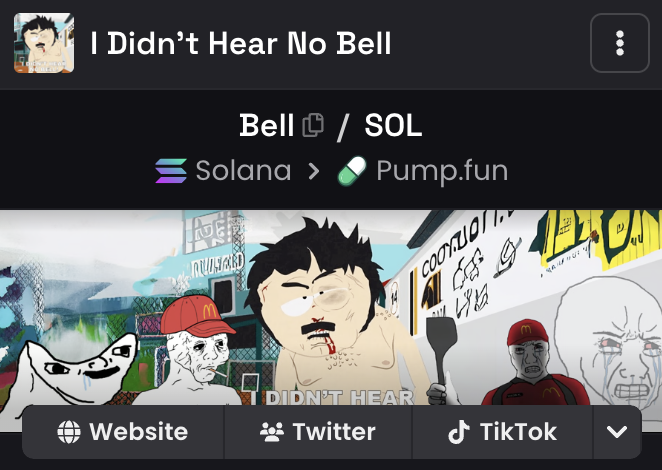 0xadot's tweet photo. site is live. linked to dex 

i didn't hear no $bell

87eDB2rHsY19putERisQwCPVYpxNC6FKNAXiwQWYpump https://t.co/MrAPpztOZE