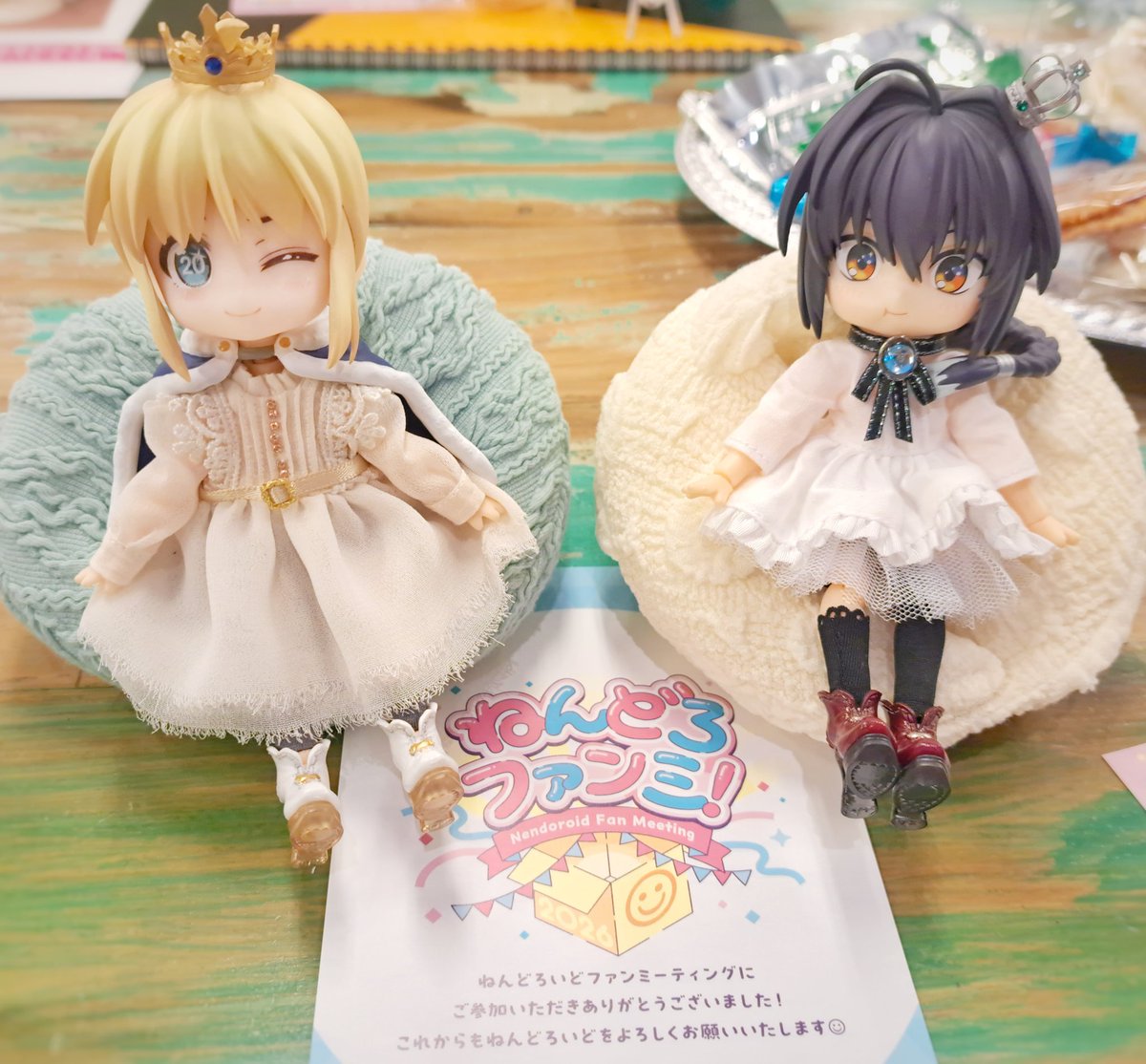 wakuwakuspot's tweet photo. 当日投稿できなかったので💦
先日、ねんどろいどファンミーティングに参加してきました…！
ねんどろいどに関する制作秘話を聞けたり、ファンの方々と交流する機会は滅多にないので貴重な体験となりました✨️
いただいたお土産は大切に使わせていただきます🙇
＃ねんどろファンミ https://t.co/fWMsoZOlju