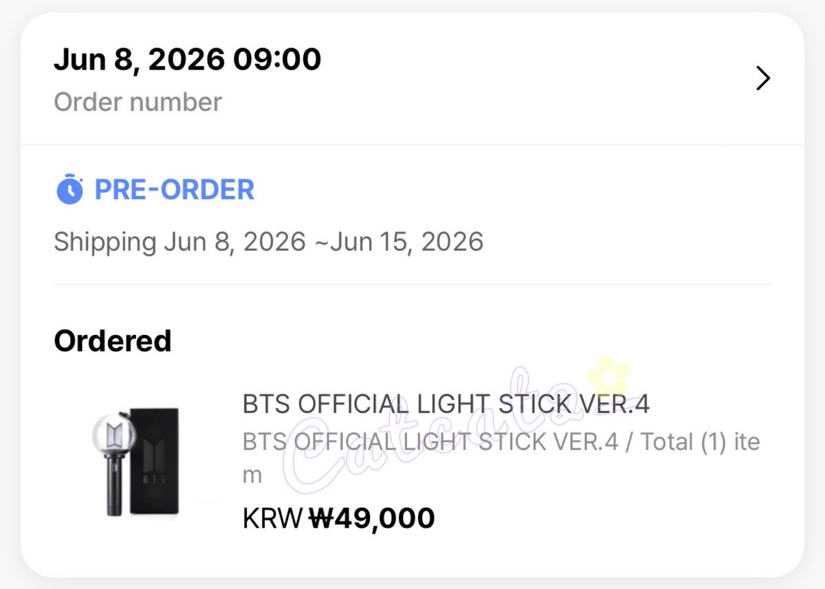 catcat2_'s tweet photo. แท่งไฟ BTS Official Light Stick Ver.4 💜

📍มี่บอมบ์  1,550 ฿

• ส่งแอร์ 
รอประมาณ 1-3 วันถึงไทย ✈️

📮 eco 40 | ems 60 .-

#ตลาดนัดบังทัน
#BTS_WORLDTOUR_BANGKOK https://t.co/W0vcooCYRp