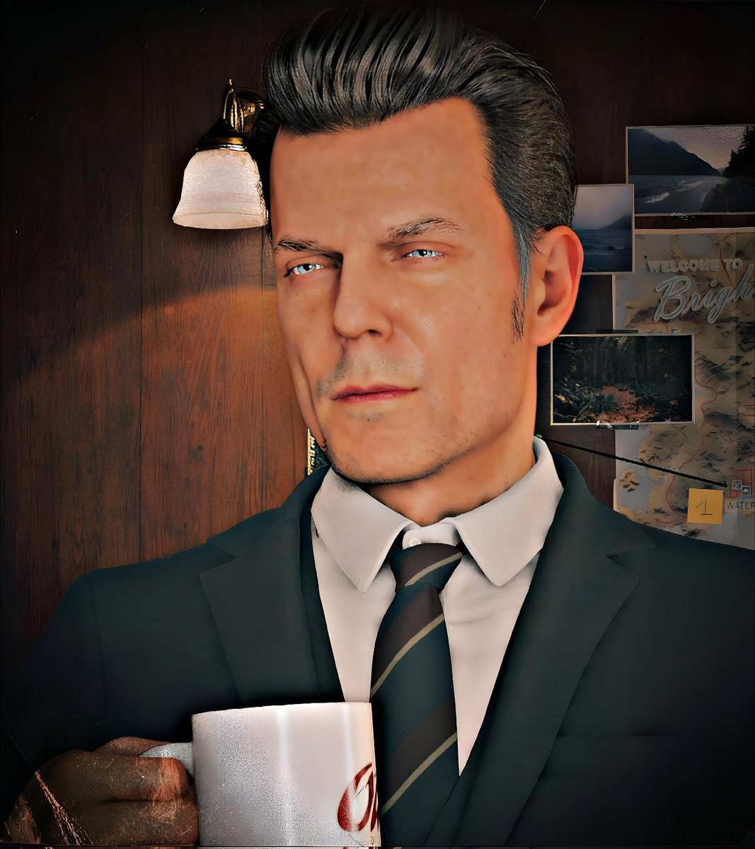 MorrisAlmighty2's tweet photo. Coffee time for Casey 📸 ☕
#CoffeeWithCasey
Alan Wake 2 🌀
#RemedyGames #UVPCommunity #VPSAT
#AlanWake2 #SamLake
#VirtualPhotography
#VirtualShutter #VGPUnite https://t.co/02kAC7i4qP