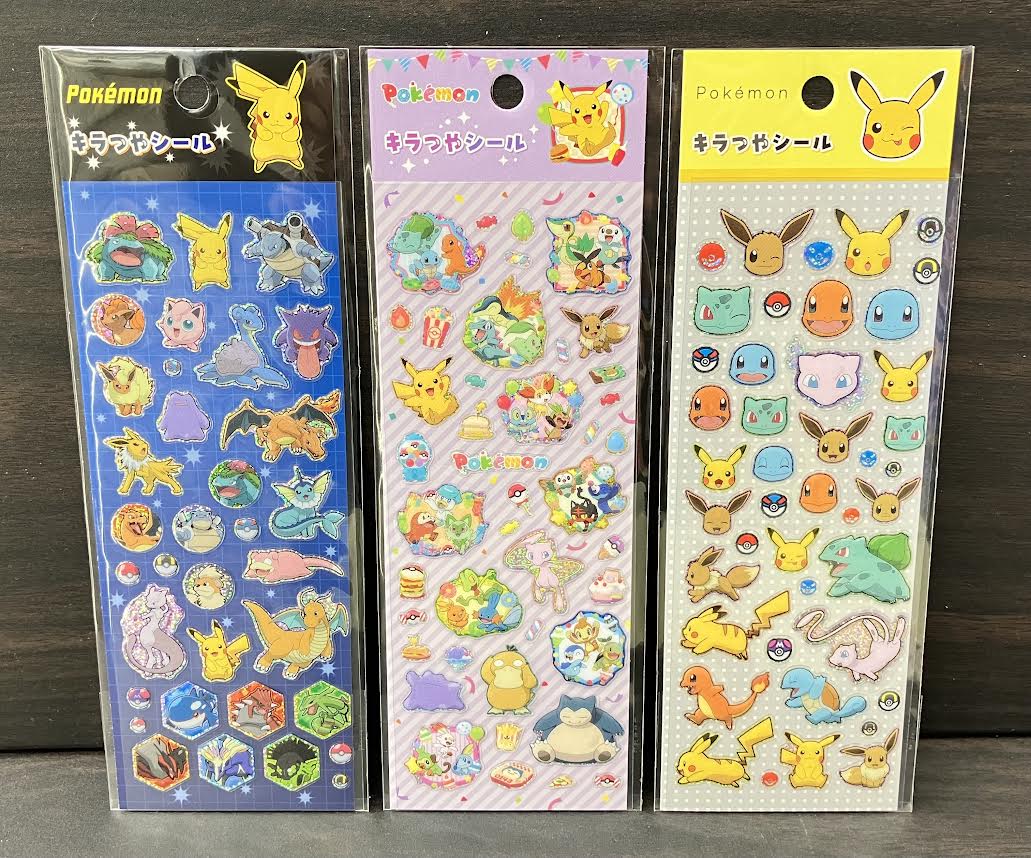 📢新入荷商品📢 🔴pokémon⚪️ ✨キラつやシール✨ こちらの商品入荷