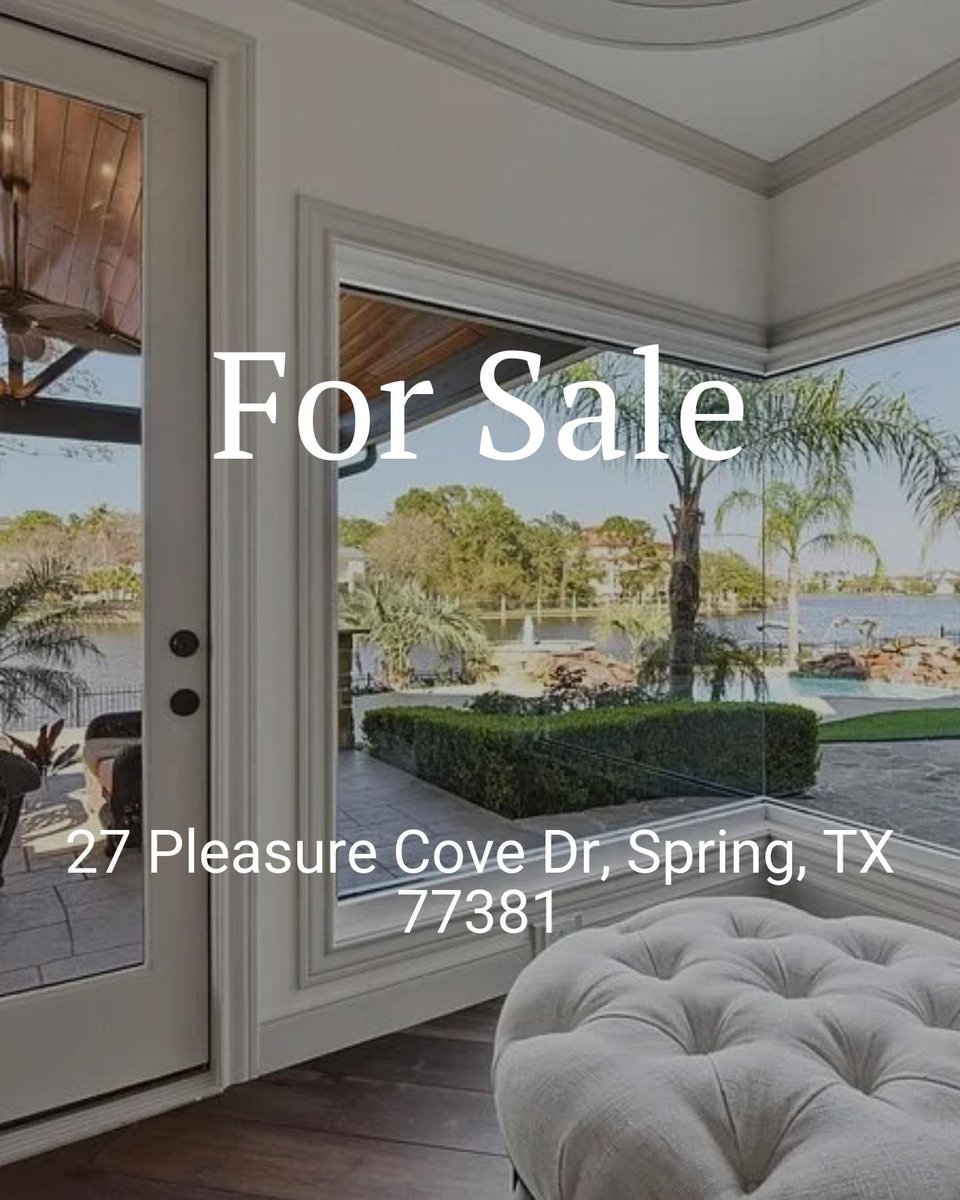 kevinbakerhomes's tweet photo. ✨ Gorgeous Lakefront Living Awaits! ✨
#LakefrontLiving #JustListed #DreamHome #RealEstate #SpringTexas https://t.co/2DIuQOJAQq