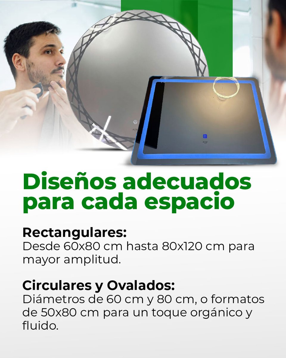 MatLosAndes's tweet photo. 💥😎 Los espejos LED de la marca Zaxon son la solución ideal para quienes desean renovar sus espacios con un toque moderno y tecnológico. https://t.co/3Xz9sdSdZY