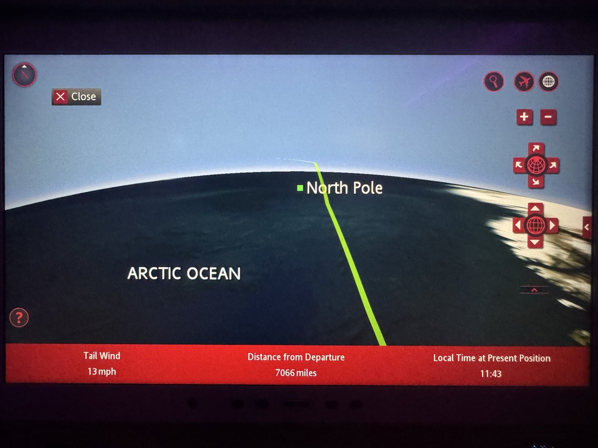 SarafKash's tweet photo. covering a distance of approx 9000 miles.The flight path was over Central Asia, Arctic Sea over the North Pole descending into Canada before reaching SFO. It was my first time flying over North Pole. The only Indian carrier flying to North America from India is Air India and that https://t.co/3FUzVr678P