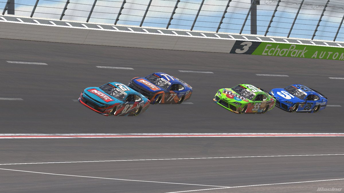 LilHooper87's tweet photo. It was a night for this @M3SMotorsports #87 Chevrolet NOS Energy Drink Throwback to Kyle Busch for @LeagueNitro ran top 20 for good half the race then received damage and made the best of what I could do solid day.

Start: 22ND   
Finish: 17TH  
Points Standings: 46TH https://t.co/7dhKPtwRG2