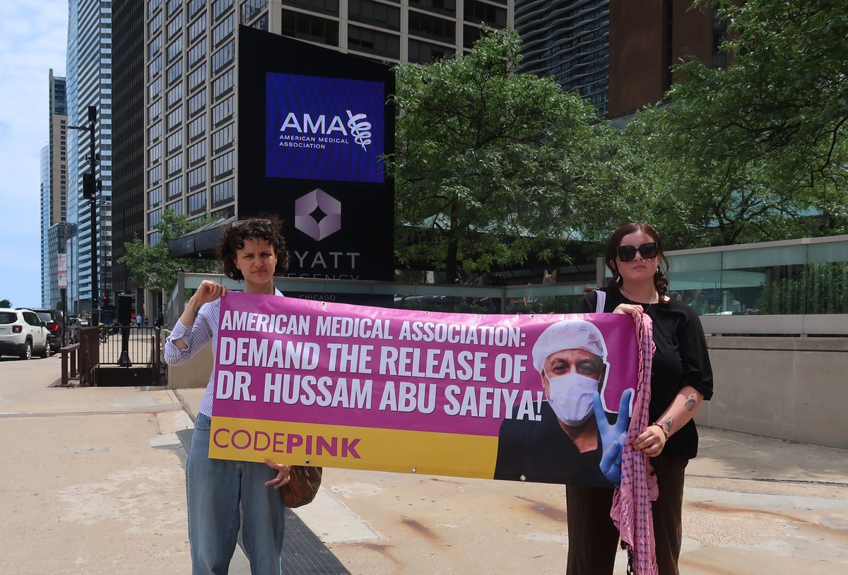 codepink's tweet photo. 🇵🇸 American Medical Association: STAND AGAINST GENOCIDE! https://t.co/h4cNoOo9Ua