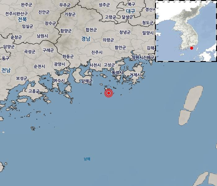 KMA_earthquake's tweet photo. [지진정보] 06-08 09:07:14 경남 통영시 남남서쪽 35km 해역 규모 2.9 계기진도 : 최대진도 Ⅰ https://t.co/3FnC3cPtHo https://t.co/zMiGkGaDZl