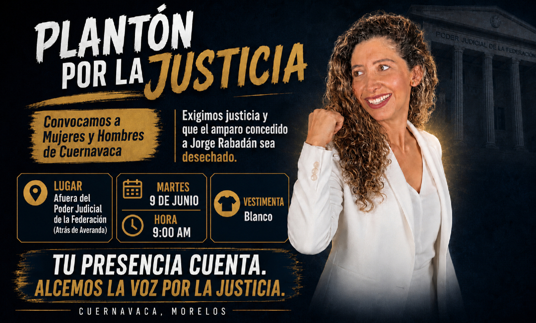 Patrio74's tweet photo. ⚖️ Familiares y personas cercanas a Paula Fajardo convocaron a un plantón pacífico este lunes 9 de junio frente a los juzgados federales de Cuernavaca para exigir justicia y manifestar su rechazo al amparo otorgado a su agresor.
#JusticiaParaPaula https://t.co/EMC9sXDsTa