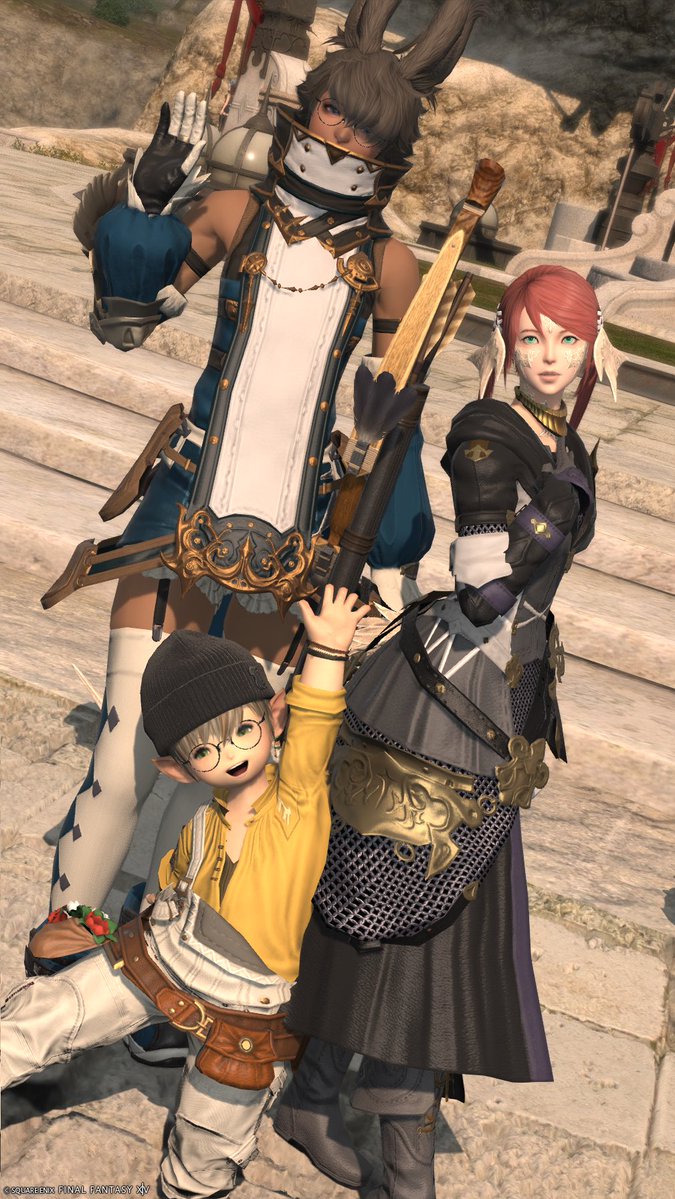aqua813_game's tweet photo. 定期的にFF14誘ってきてたすめしさんが昨日撮ってくれたやつ〜(アウラが自分) https://t.co/L0v1u2aKC1