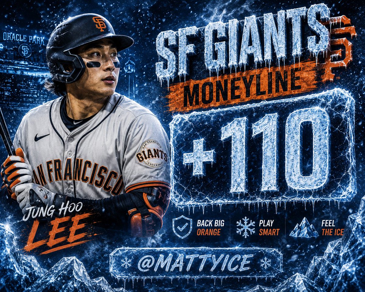 tudslocks's tweet photo. LATENIGHT POD 

GIANTS ML +110 

explanation is simple 
fade @BookitWithTrent when he’s desperate for a winner. https://t.co/3fpwcXieXZ