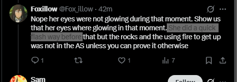 Fox_illow's tweet photo. @Samancial @Jayonce_Inc @AllAboutKorra I even said she did the quick flash avatar state move. LEARN TO READ.... its always the same with you all... not reading and then twisting words.... "Here eyes didnt stay glowed up." Well no shit never said that didnt i https://t.co/2bRzachlFS