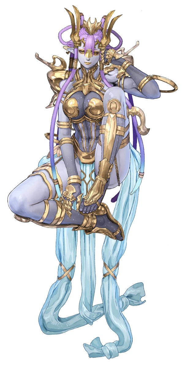 akiman7's tweet photo. 昔描いたマルキアさん（スターオーシャン６の） https://t.co/ObIznNJfi1