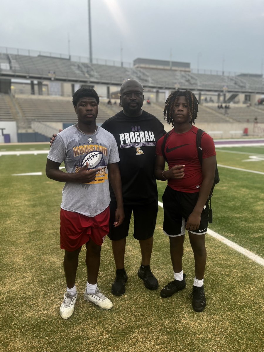 _Lando2tuff's tweet photo. Had an amazing experience today at the PVAMU football camp! I got the chance to compete, meet a lot of great coaches, and improved myself. Definitely a great day full of hard work, good energy, and opportunities. Grateful for the experience! @coachfedd @CoachCaraboa @COACHJMACRB https://t.co/KiokPRO5WE