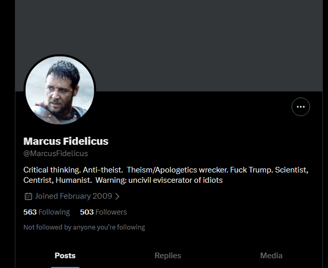 HyperHasDied's tweet photo. Just got blocked by @MarcusFidelicus after dismantling every argument he made. No gods needed for morality he said, then couldn't explain why conscious suffering has objective moral significance beyond just asserting it does. Called me AI when the responses got too detailed to dismiss, then blocked me before I could respond. 

This is what it looks like when someone who built their entire personality around being the "smart" atheist guy runs into an actual argument they can't meme their way out of. Called me dipshit and clown about fifteen times, contributed zero philosophical substance, and rage quit the conversation he started. The irony of someone who mocks religious people for having faith making a blind faith assertion that conscious suffering just objectively matters and then blocking anyone who asks why is genuinely something. If anyone was in that thread feel free to keep going, I'm still here.