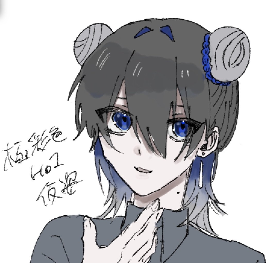 De_AI_ps's tweet photo. そういえば秘匿配られる前に仮姿描いてて、このまま行ってたらすずなちゃんとおそろっちになってた可能性高くて一人で笑ってた https://t.co/cnSFshoow0