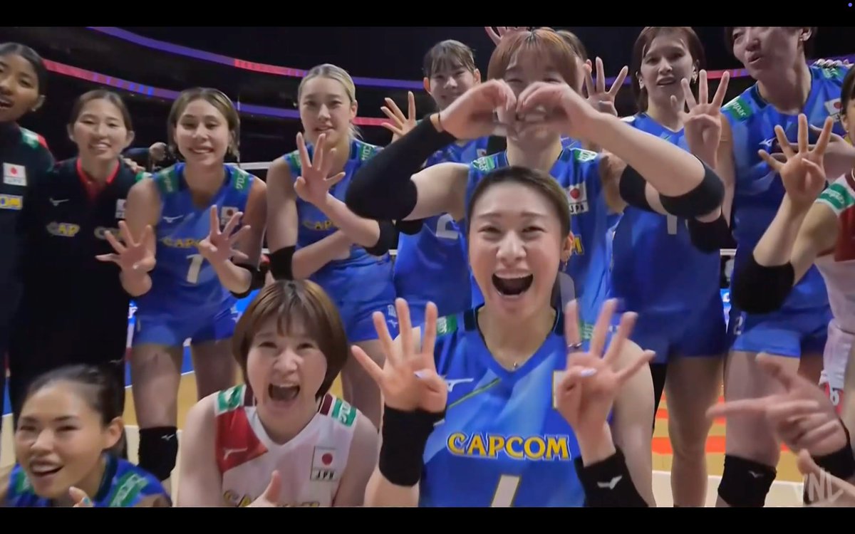 Yukiishikawa1t's tweet photo. Hinotori win #4 and their #4 at the center 🇯🇵🔥 https://t.co/HUk9y655dM