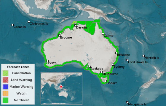 BOM_au's tweet photo. No #tsunami threat to Australia from magnitude 7.8 #earthquake near MINDANAO, PHILIPPINES. Latest advice at https://t.co/Tynv3ZPROS. https://t.co/pUzJjSf5CY