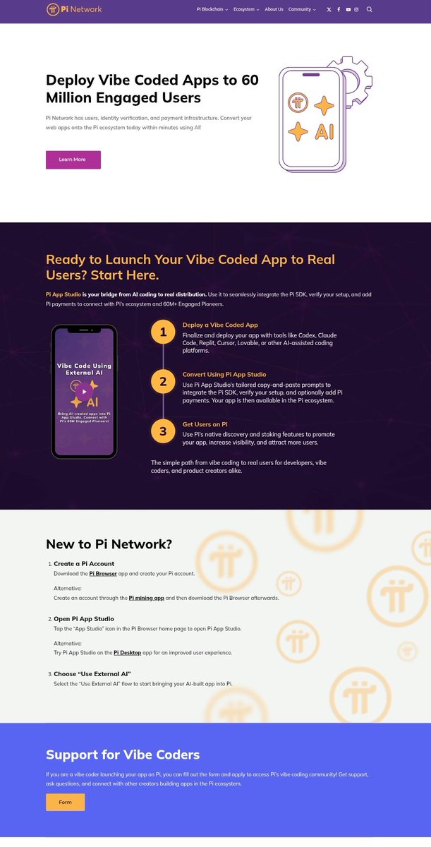 manisha00121's tweet photo. 🔥 Calling all #VibeCoders &amp; AI Builders!

Why build an app and struggle to find users when you can launch on #PiNetwork and access a community of 60M+ engaged Pioneers? 🌍

✅ Global Payments
✅ Pi Wallet Integration
✅ Ad Network 
✅ Real User Feedback &amp; Growth
@PiCoreTeam https://t.co/uGahdm3qbg