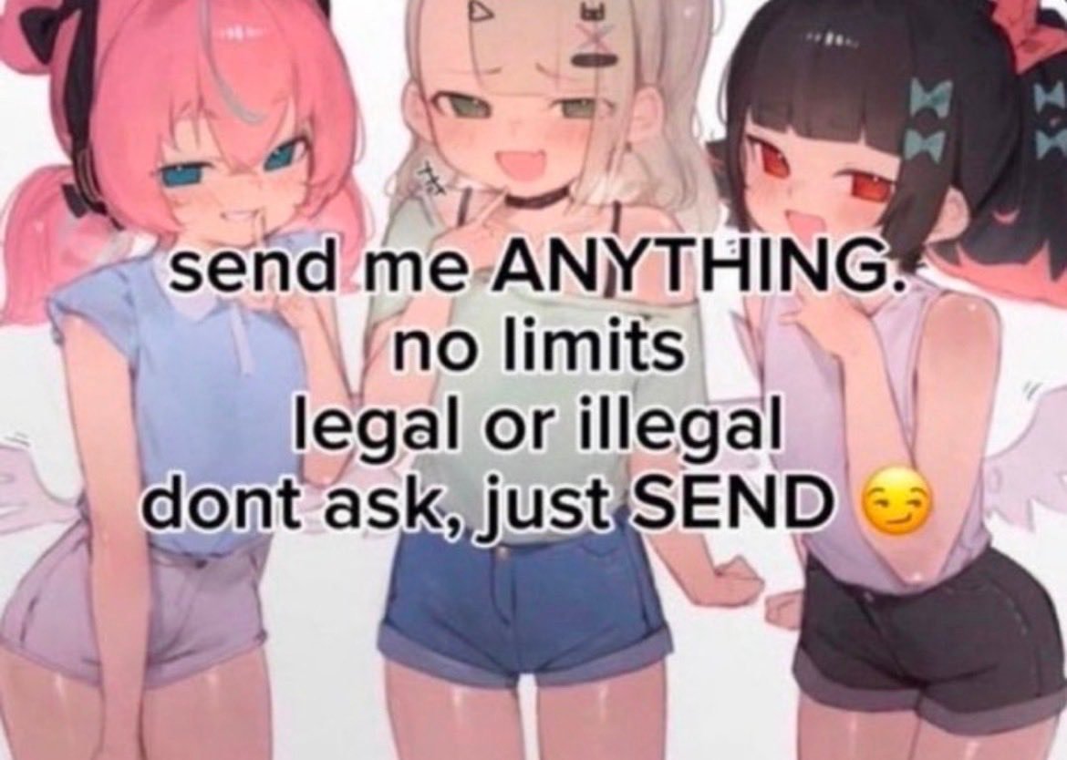 LuvByMoonlight's tweet photo. Do people actually send stuff if you post this?
#lolicontwt #cunny #dmsopen #nolimits #limitless #lolitwt #goon #cxnny #nsfwtwtًً #lxlii #sendmeanything https://t.co/4BDZJFxYsU