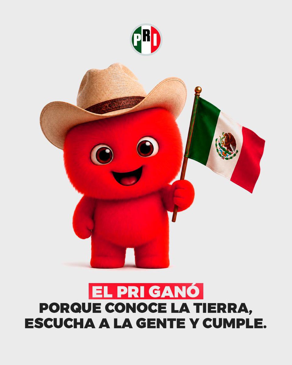 PRI_Nacional's tweet photo. Cuando hay trabajo, cercanía y resultados, la gente responde. Gracias, Coahuila, por confiar en el PRI y en quienes saben gobernar. 💪🇲🇽 https://t.co/2r126BLJVo