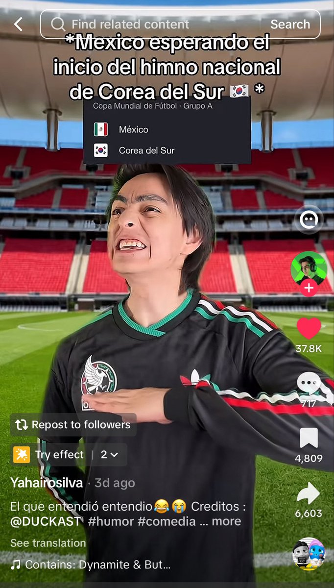 shestyles_97's tweet photo. Why is Dynamite trending rn on Tiktok — A THREAD 🧵 

Because Mexican soccer fans love to Korea since THAT match in 2018 that changed everything between Mexico and Korea 🇰🇷🤝🏻🇲🇽 pls go engage https://t.co/2krfqCCuKV