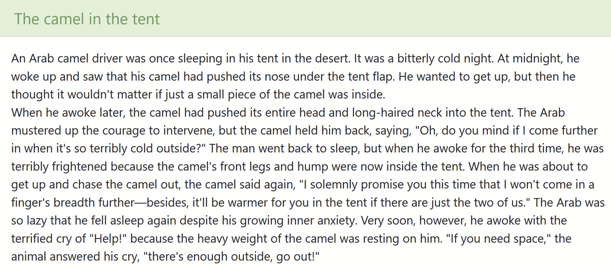 Terrorhoernchen's tweet photo. @MarieIsabellaB @Rothmus Reminds me of the camel in the tent ... : https://t.co/igf9SZjqEl